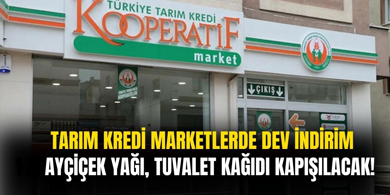 Ayçiçek yağı, tuvalet kağıdı ve daha fazlası! Vatandaşlar Tarım Kredi Marketlerine akın edecek