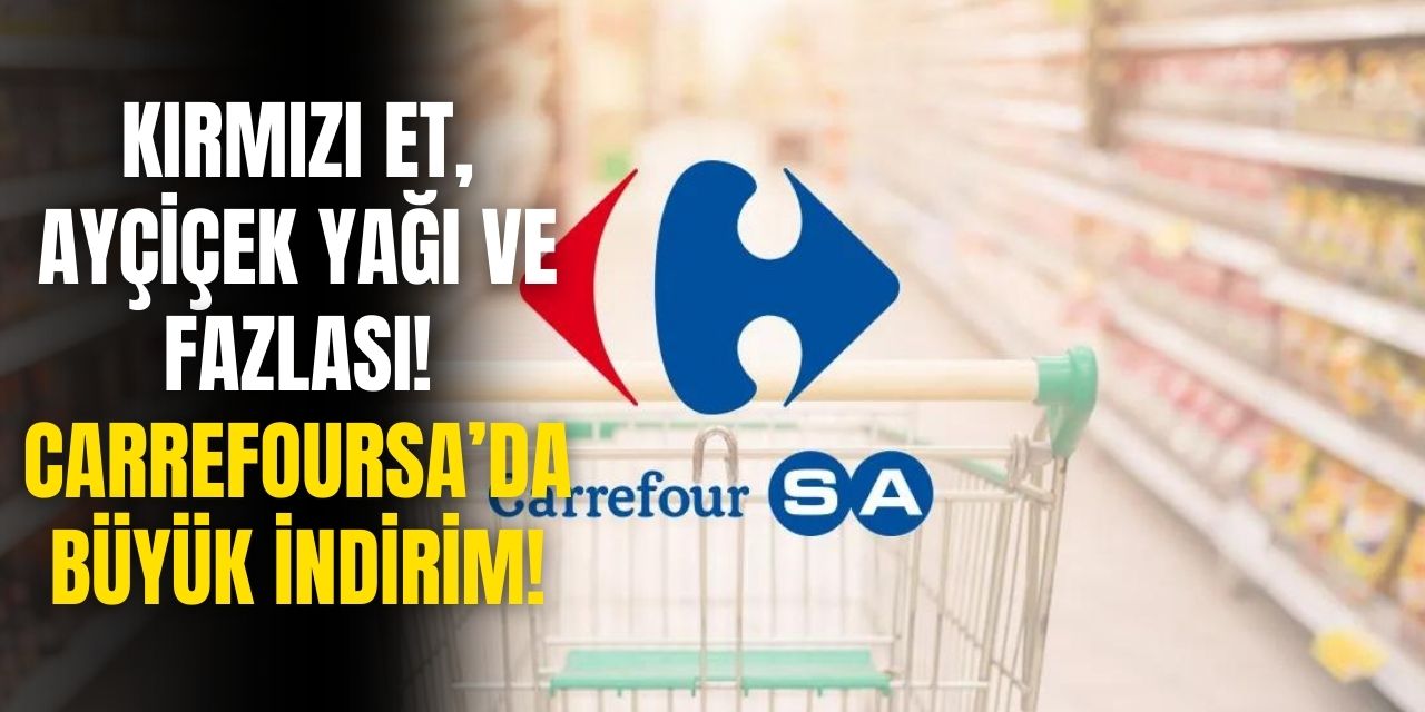 Carrefoursa marketlerde YOK YOK! Bu fiyata Ayçiçek yağı, sucuk, peynir ve çok daha fazlası satışa çıktı