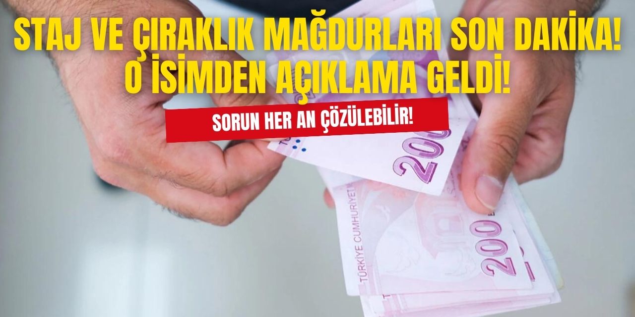 Staj ve çıraklık mağdurları buraya! Yüzünüzü güldürecek açıklama geldi emeklilik kapısı her an açılabilir