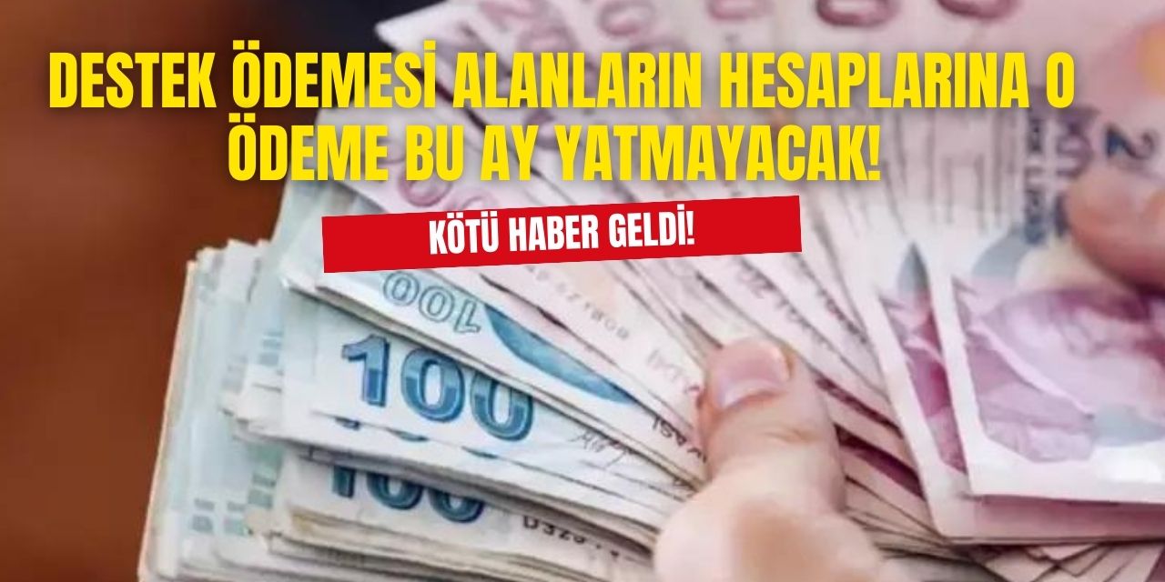 Devletten destek ödemesi yapanların dikkatine! Bu ay beklenen ödeme gelmeyecek devlet kötü haberi verdi