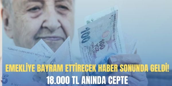 Emeklinin yüzü gülecek! 18.000 TL ödeme ile cepler ANINDA dolacak