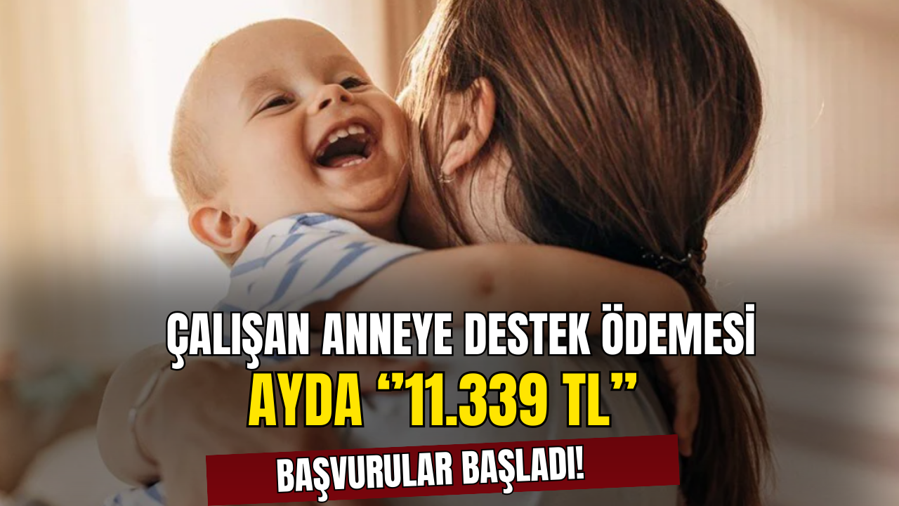 Çalışan Annelere ''11.339 TL'' Destek Ödeme Başvuruları Başladı