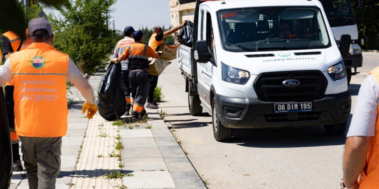 Gölbaşı'nda temizlik seferberliği hız kesmeden devam ediyor