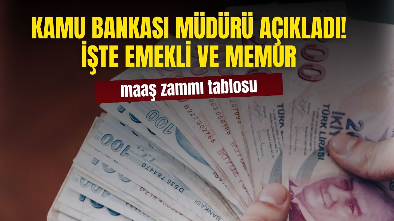 Eski kamu bankası müdürü 4a 4b 4c emekli memur zammı tablosu belli oldu