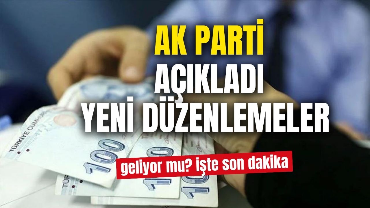 AK Parti açıkladı! Kademeli emeklilik ve staj çıraklık konusu