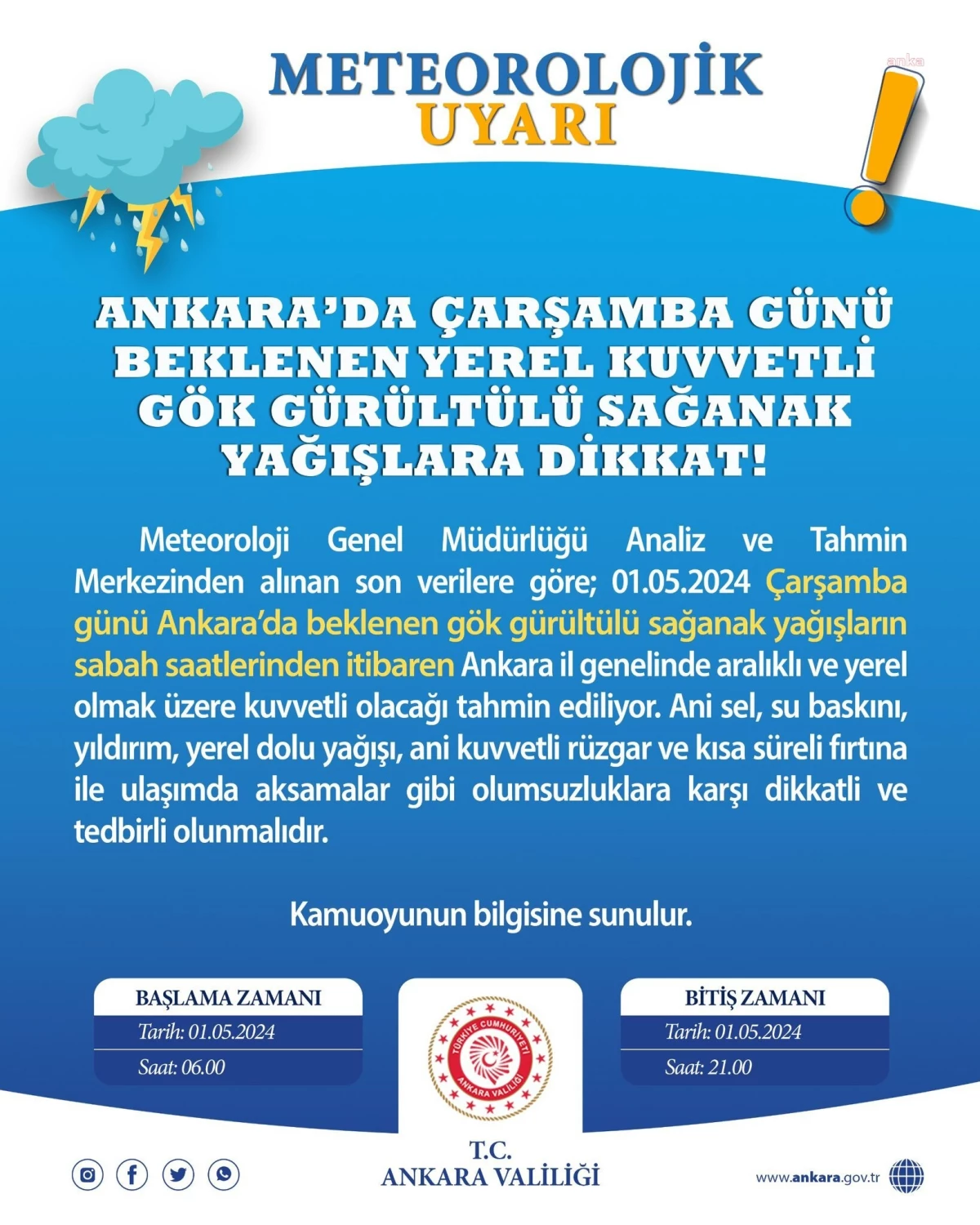 Ankara Valiliği yurttaşlarına SMS gönderdi! Yarın sabah 06.00'da başlıyor 21.00'a kadar devam edecek aman dikkat