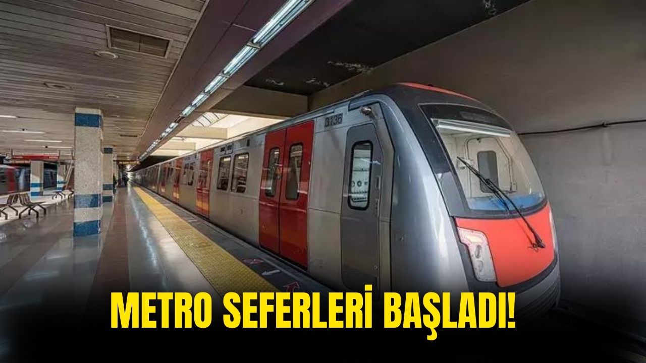 Ankara'da duran metro yağışın ardından ilk seferlerine başladı!