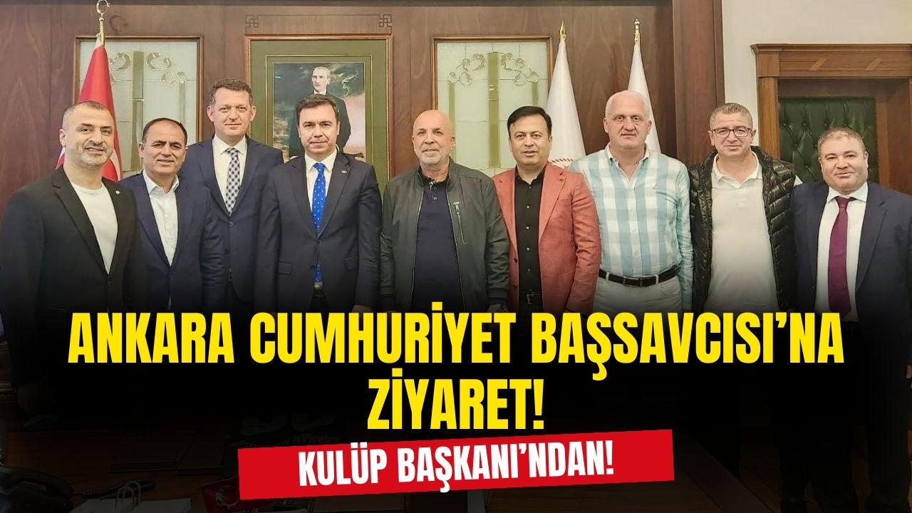 Alanyaspor Kulüp Başkanı Hasan Çavusoğlu ve yönetimi Ankara Cumhuriyet Başsavcısı'nı ziyaret gerçekleştirdi!