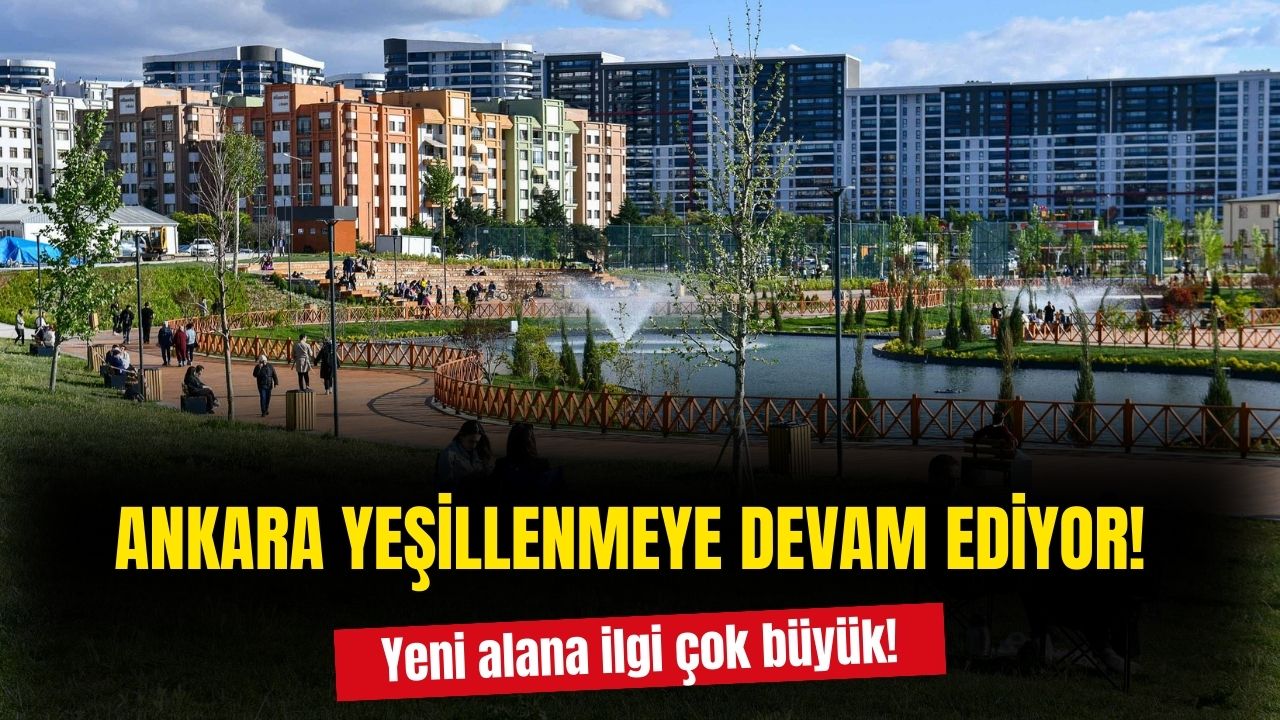 Batıkent'te artık Ankaralıların yeri burası! Yemyeşil büyük bir alan daha kazandırıldı