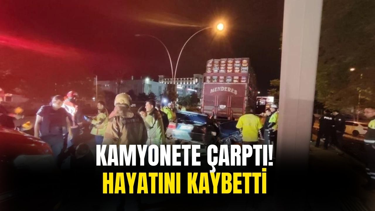 Ankara'da araç kamyonete çarptı! 1 Kişi hayatını kaybetti