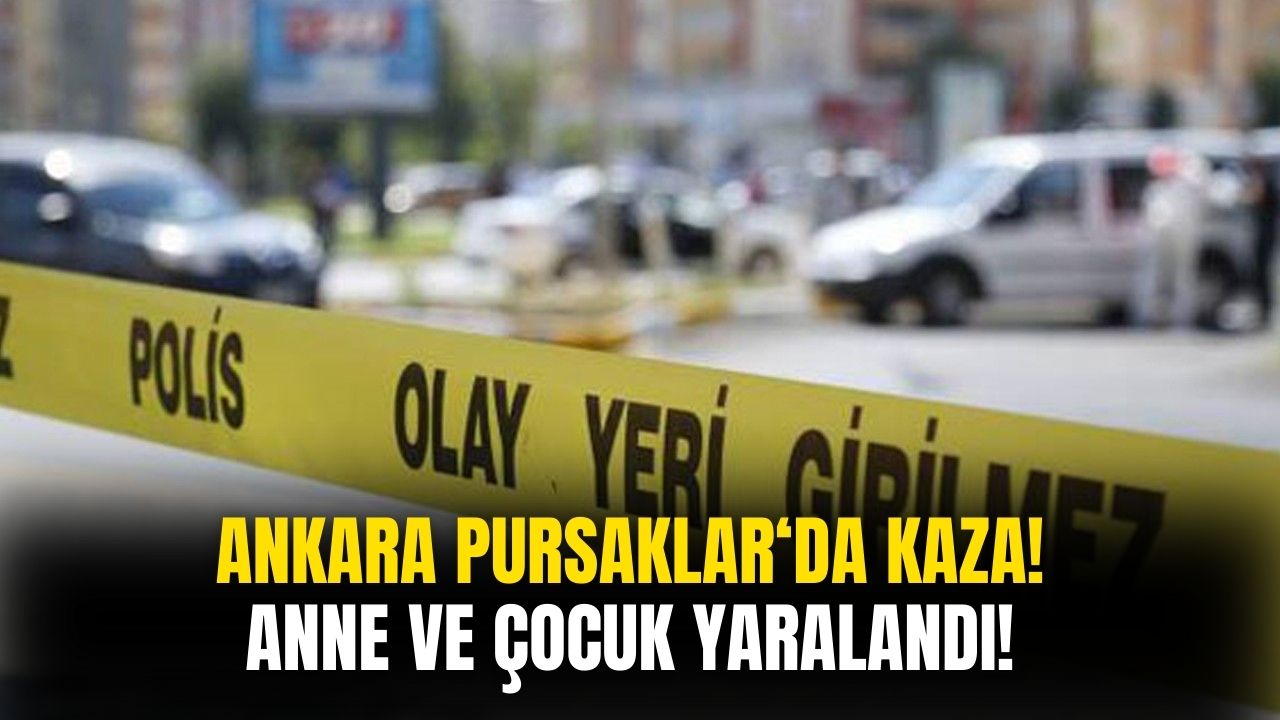 Ankara'da Kaza Meydana Geldi! Yola Saçılan Kaygan Madde Anne ve Çocuğun Yaralanmasına Neden Oldu!