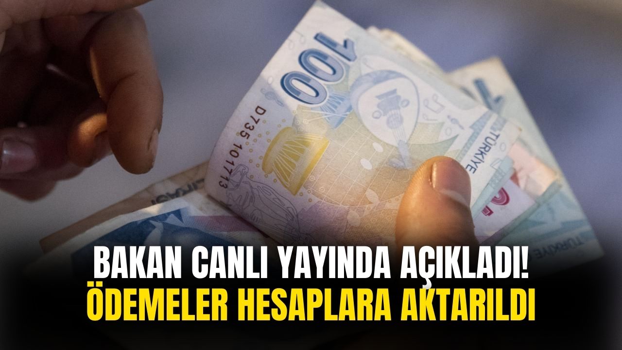 Bakan canlı yayında açıkladı! Destek ödemeleri hesaplara yatırıldı