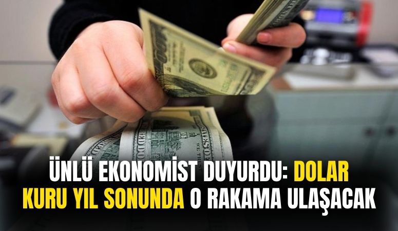 Ünlü ekonomist açıkladı! Yıl sonunda dolar kurunun ulaşacağı seviyesi pat diye duyurdu