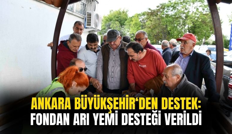 Ankara Büyükşehir Belediyesi'nden Fondan Arı Yemi Desteği