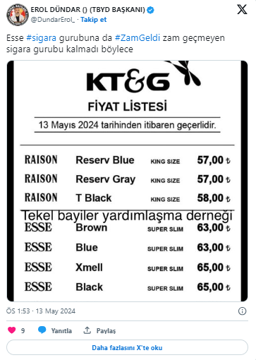 Sigaraya kallavi zam! Tüm paketlerin fiyatları tek çelsede değişti işte tüm sigaraların yeni fiyat listeleri