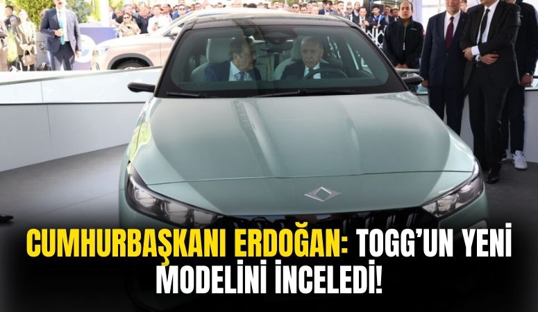 Cumhurbaşkanı Erdoğan, Togg'un yeni modeli T10F'yi inceledi!