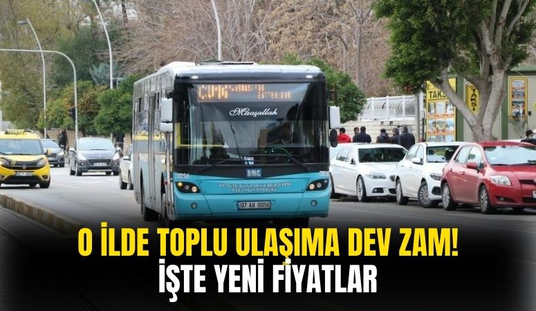 Toplu ulaşıma o ilde yüzde 33 zam yapıldı! İşte tam ve indirimli bilet fiyatları