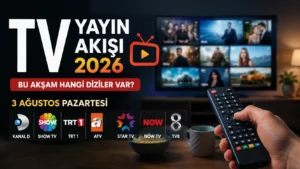 TV YAYIN AKIŞI BUGÜN 3 AĞUSTOS 2026 PAZARTESİ: Bu akşam TV 8, Kanal D, Star, Now, Show TV’de, hangi diziler ve filmler yayınlanacak?